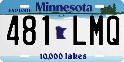 MN license plate 481LMQ