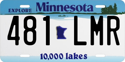 MN license plate 481LMR