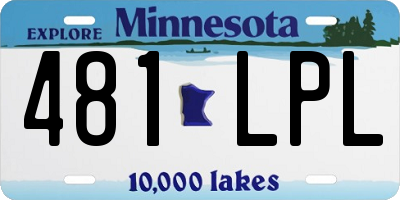MN license plate 481LPL