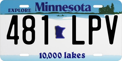 MN license plate 481LPV
