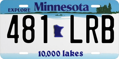 MN license plate 481LRB