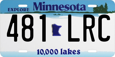 MN license plate 481LRC