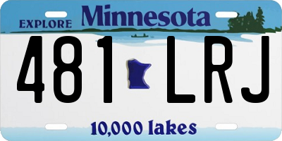 MN license plate 481LRJ