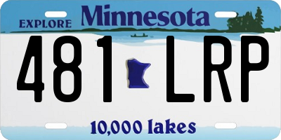 MN license plate 481LRP
