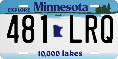MN license plate 481LRQ