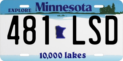 MN license plate 481LSD