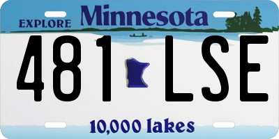 MN license plate 481LSE