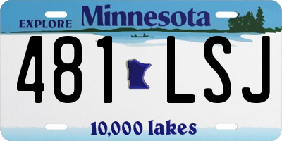 MN license plate 481LSJ