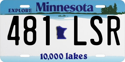MN license plate 481LSR