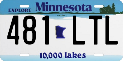 MN license plate 481LTL