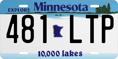 MN license plate 481LTP