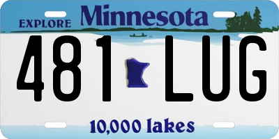 MN license plate 481LUG