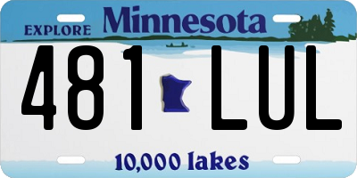 MN license plate 481LUL