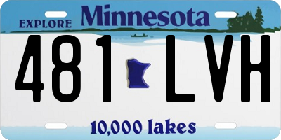 MN license plate 481LVH