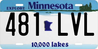 MN license plate 481LVL
