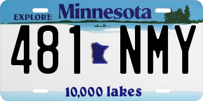 MN license plate 481NMY