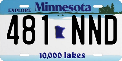 MN license plate 481NND