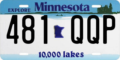 MN license plate 481QQP