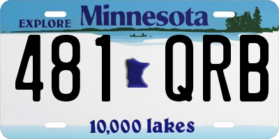 MN license plate 481QRB