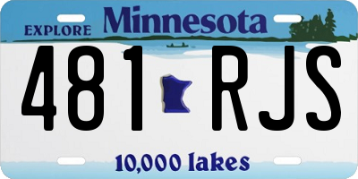 MN license plate 481RJS