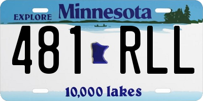 MN license plate 481RLL
