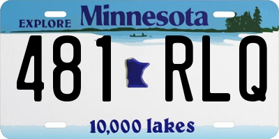 MN license plate 481RLQ