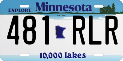 MN license plate 481RLR