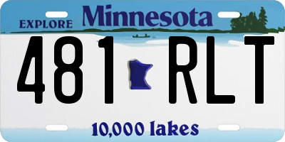 MN license plate 481RLT