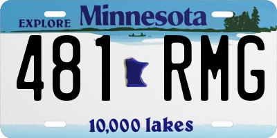 MN license plate 481RMG