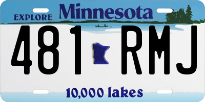 MN license plate 481RMJ