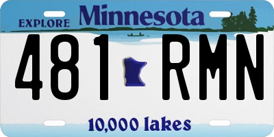 MN license plate 481RMN