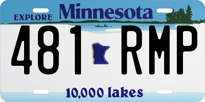 MN license plate 481RMP