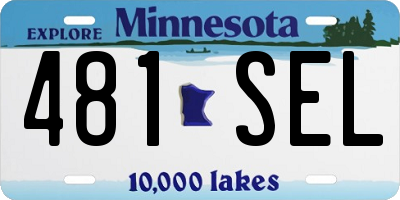MN license plate 481SEL