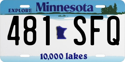 MN license plate 481SFQ