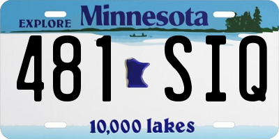 MN license plate 481SIQ