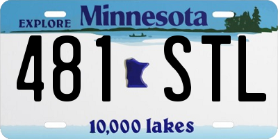MN license plate 481STL