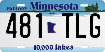 MN license plate 481TLG