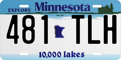 MN license plate 481TLH