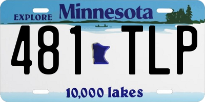 MN license plate 481TLP