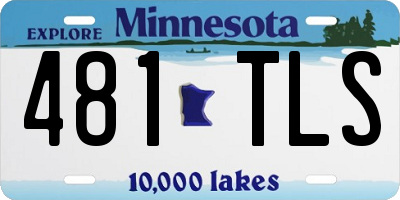 MN license plate 481TLS