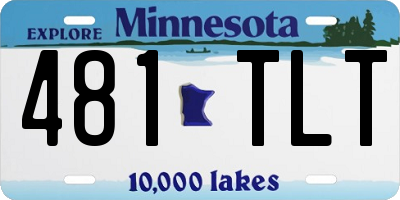 MN license plate 481TLT