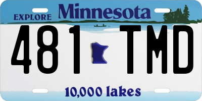 MN license plate 481TMD