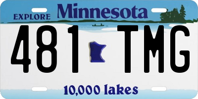 MN license plate 481TMG