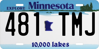 MN license plate 481TMJ
