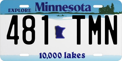 MN license plate 481TMN