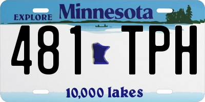 MN license plate 481TPH