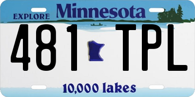 MN license plate 481TPL