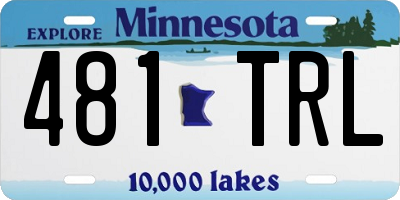 MN license plate 481TRL