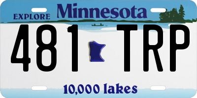 MN license plate 481TRP