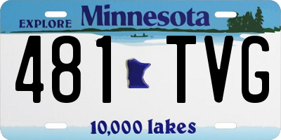 MN license plate 481TVG